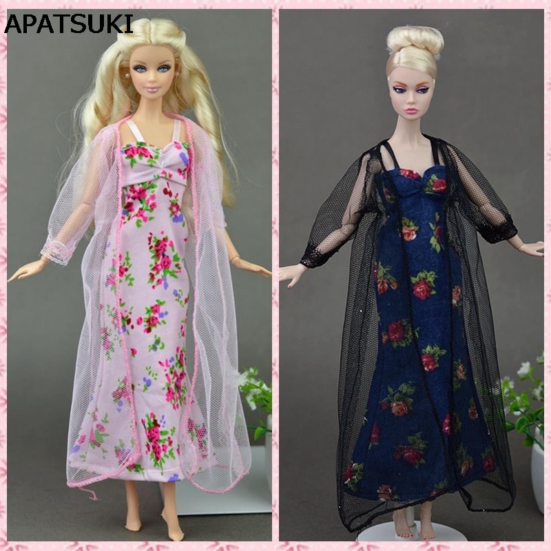 2 cái bộ Đồ Ngủ Ren trang phục ngủ quần áo cho búp bê Barbie Búp bê váy