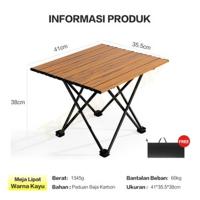Eatkit Meja Camping Lipat Tebal Dan Tahan Aus Meja Lipat Portable Outdoor Kuat Menahan Beban 150kg