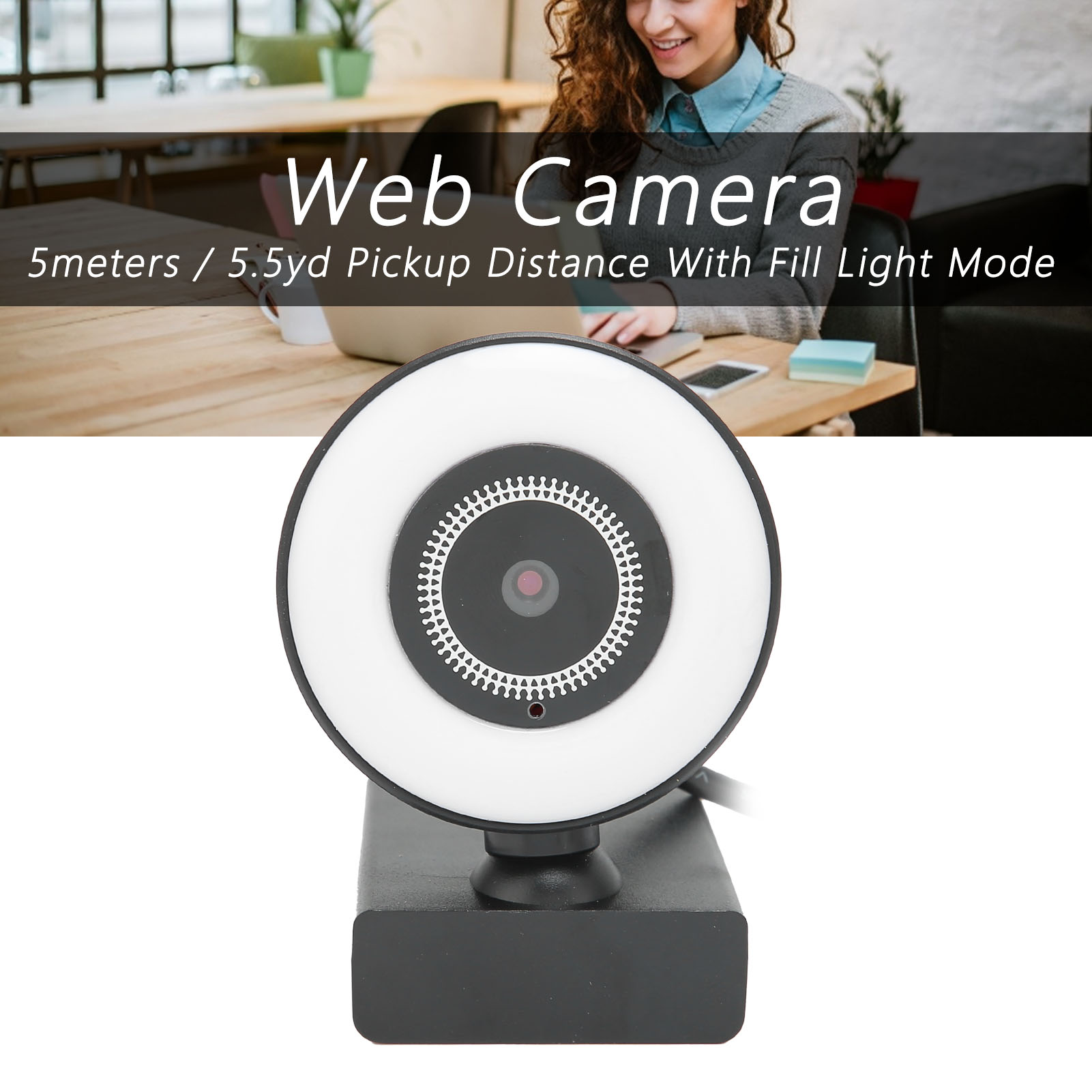 Webcam Camera cho máy tính Độ chính xác cao với microphone cho web giảng dạy cho web phát sóng trực tiếp cho hội nghị video