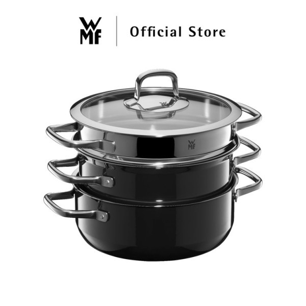 WMF Fusiontec Compact Black Pot Set, 3-Pieces 0515615290 Singapore