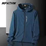 MPATHW  Áo Chống Nắng Lụa Lạnh Áo Khoác Siêu Mỏng Rộng Rãi Cho Nam Áo Da Chống Tia Cực Tím