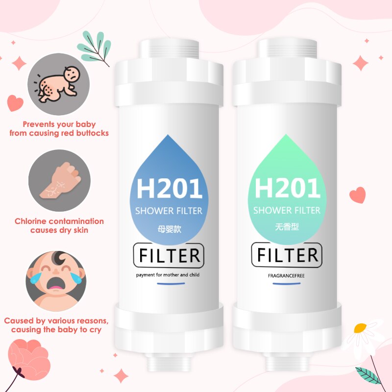 Vòi sen mới Bộ lọc ở đầu vòi tắm hoa sen, tóc mềm/da loại bỏ clo, phòng tắm essories điện tử chuyên gia