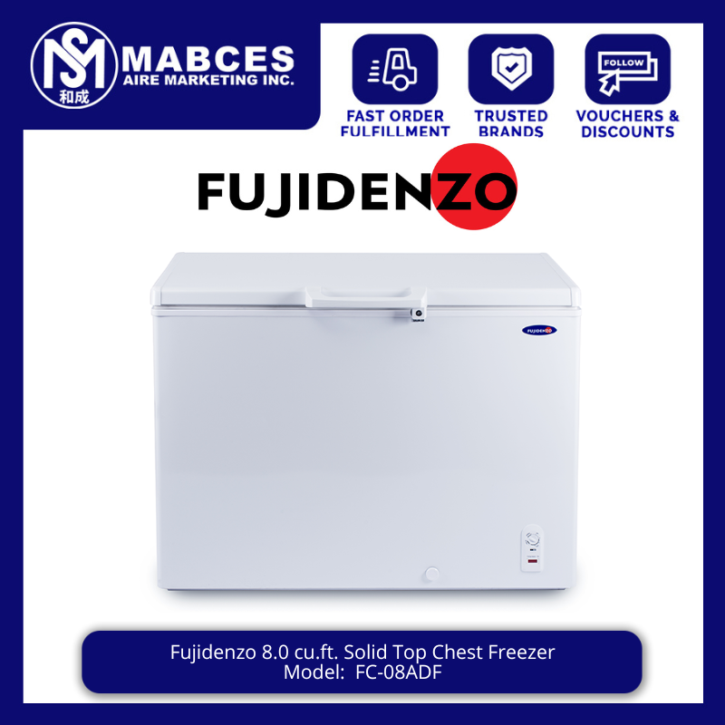 Fujidenzo 8.0 cu.ft. Solid Top Chest Freezer FC-08ADF