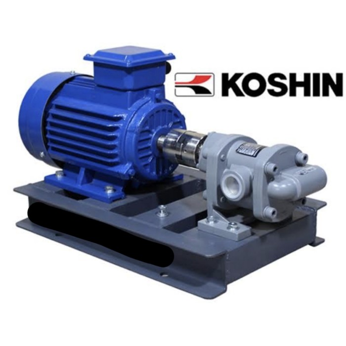 GEAR PUMP KOSHIN GL 40-5 + MOTOR 3HP 2,2KW 380 VOLT 3 PHASE Harga 34,250,000 rupiah*Gratis Ongkir