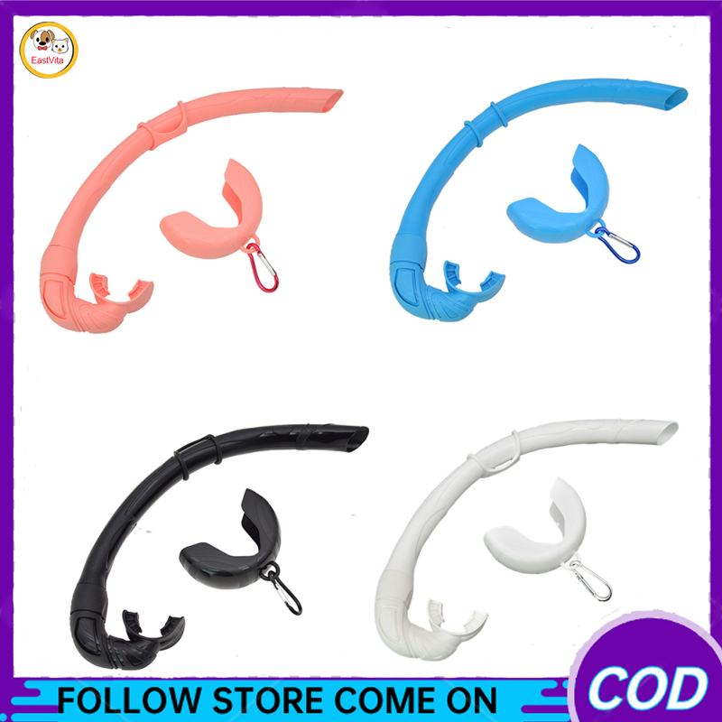 Roll-up Snorkel, Silicone Foldable Snorkel With Compact Storage Case, Free-diving Snorkeling Snorkel, Wet Breathing Tube For Snorkeling Free-diving, Diving