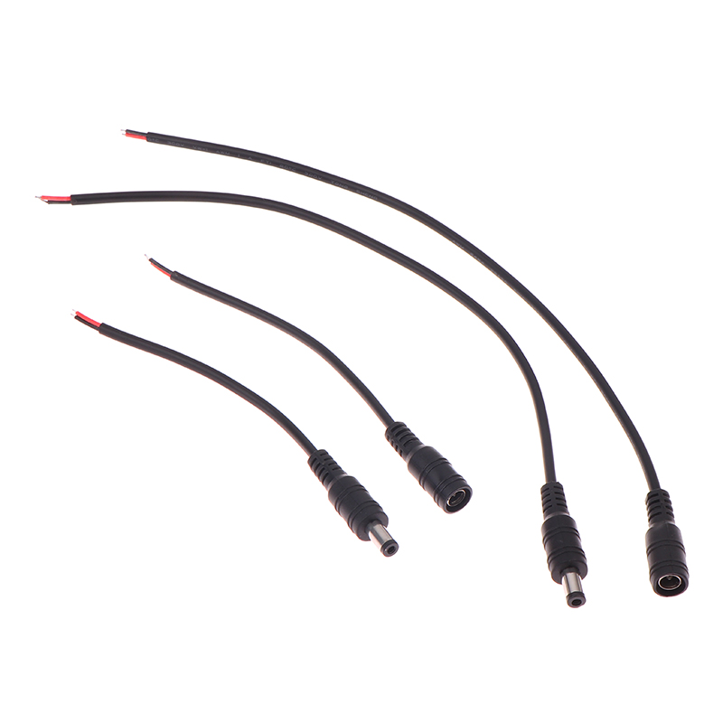 Store HHDKE4 10 cái lốc 12V DC điện Pigtail cáp jack Nam Nữ cắm cho CCTV máy ảnh kết nối đuôi mở rộng DC dây phụ kiện