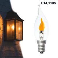 SJKUNNI PVC Bóng đèn LED giả ngọn lửa E12/E14/E27 Kính Bóng đèn trang trí không gian Nhấp nháy 110V 220V Đèn mô phỏng ngọn lửa Trang trí tiệc lễ hội