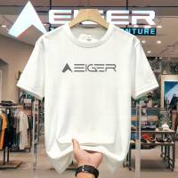 Kaos EIGER Gaya Adventure Modern    T-shirt Pria Wanita Bahan Katun Lembut Tidak Panas    Pakaian Sehari-hari untuk Luar Ruangan yang Sederhana  Trendi