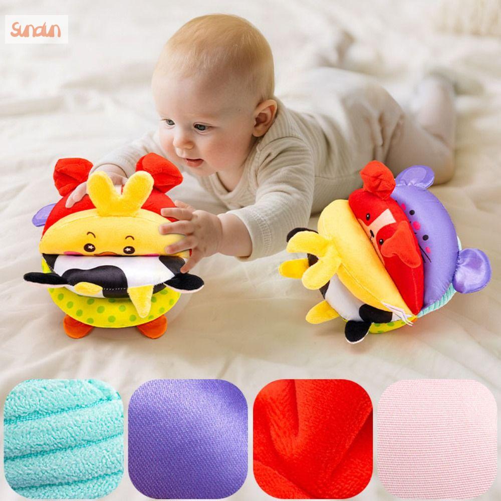SUNDUN Montessori Bóng cầm tay cho bé Đồ nhồi bông Tương tác Bóng thông minh giáo dục sớm Hài hước Đào tạo Bóng vải cho bé Trẻ sơ sinh và trẻ mới biết đi