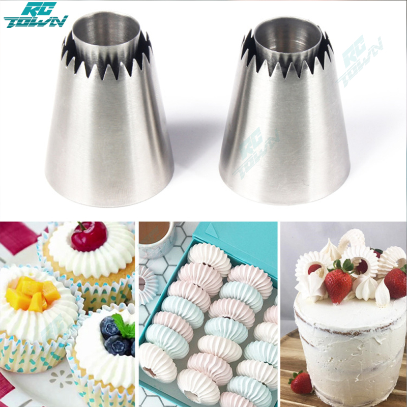 Stainlessl Steel Icing Piping Nozzles Cookie Biscuit Cake Mold Cake Decorating Tools ราคา 23 บาท*ส่งฟรี