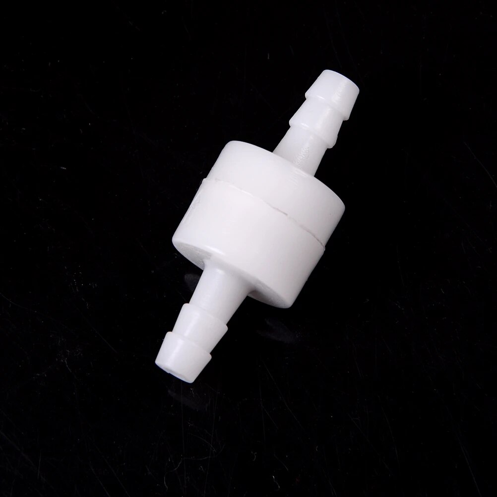 Thân Thiện Với Môi Trắng 6Mm Nhựa Một Cách van kiểm tra nội tuyến Nhiên Liệu Khí Lỏng Water1pcs