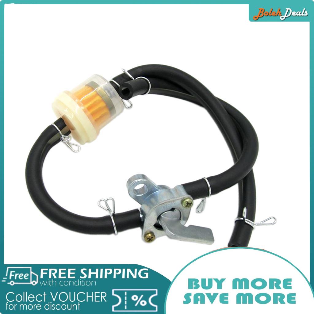 BolehDeals Fuel Gas Filter Petrol Pipe Hose Line On Off Valve Switch For