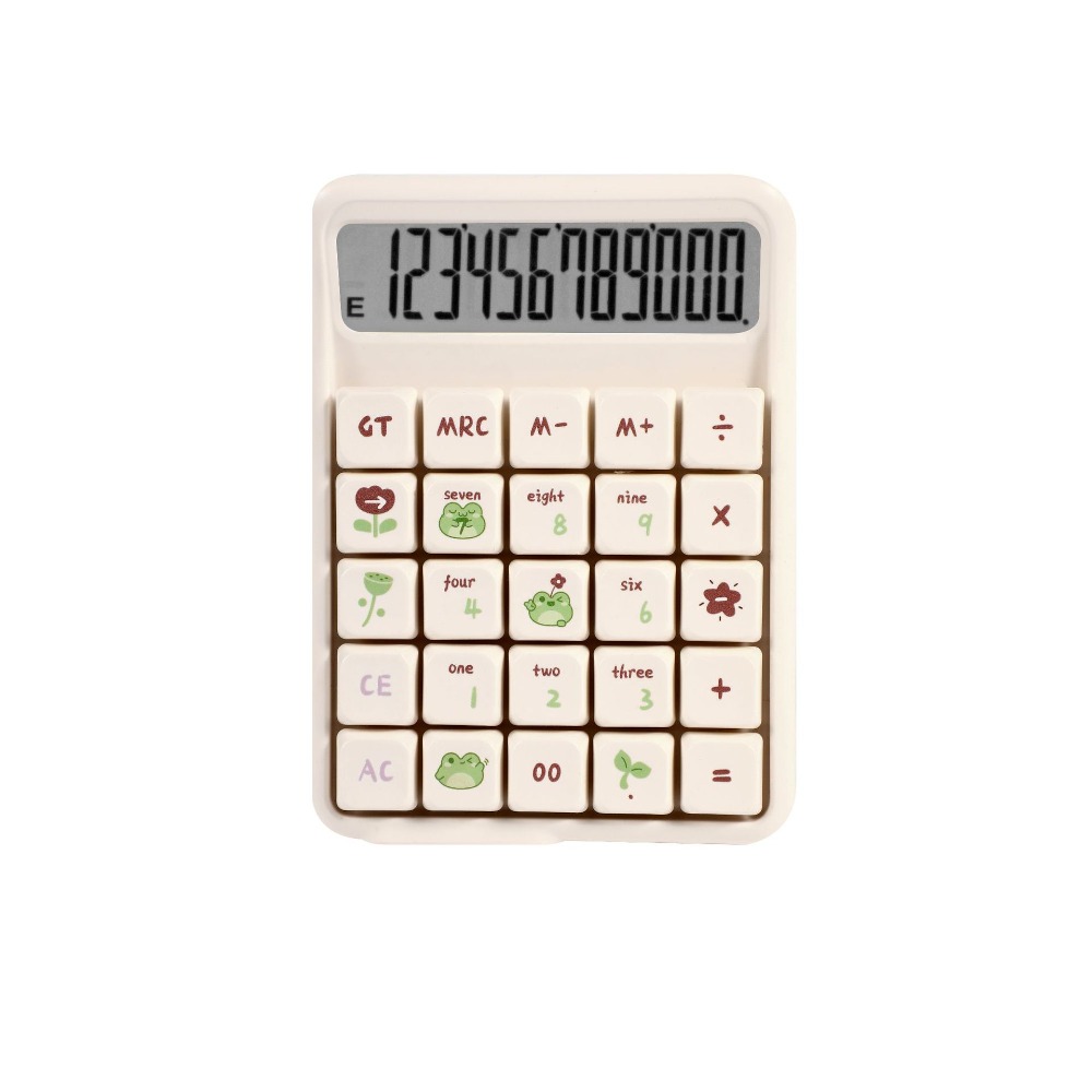 ISPLNV Có thể tháo rời Máy tính âm thanh Mahjong tắt tiếng Dễ thương Nút cơ Máy tính số học Đa chức năng Màn hình lớn Máy tính điện tử Trường học văn phòng tại nhà - 4