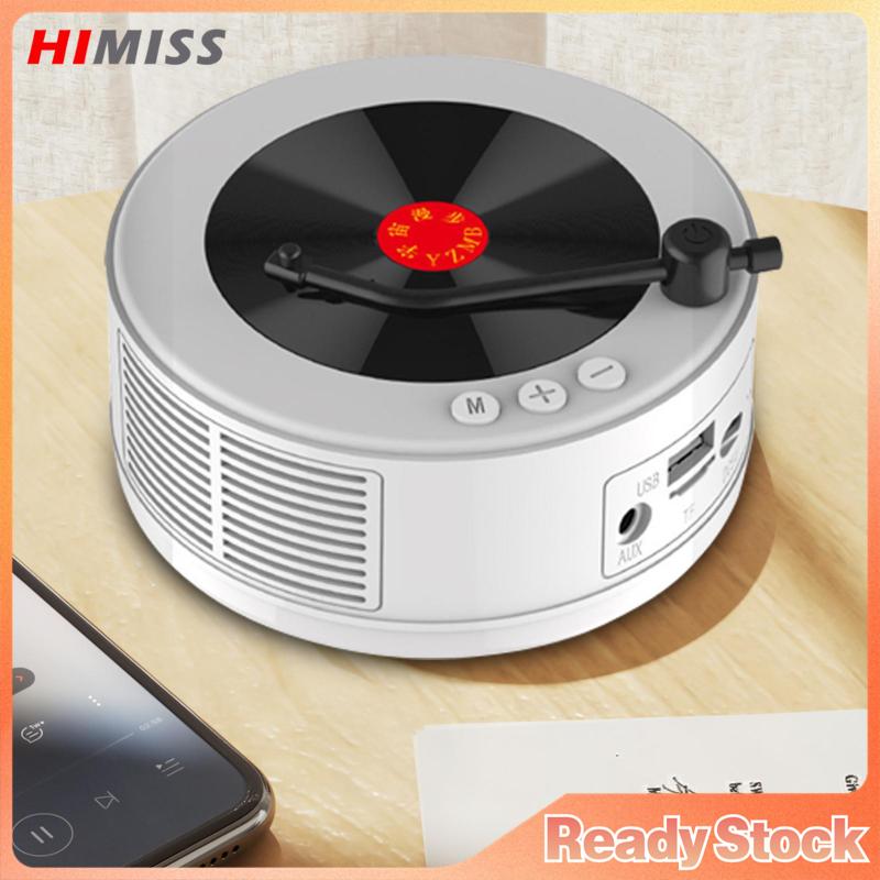 Retro Mini Speaker Portable Vintage Vinyl Record Player Style Speaker Retro Speaker For Girls Good Bass Enhancement Loud Volume ราคา 267 บาท*ส่งฟรี