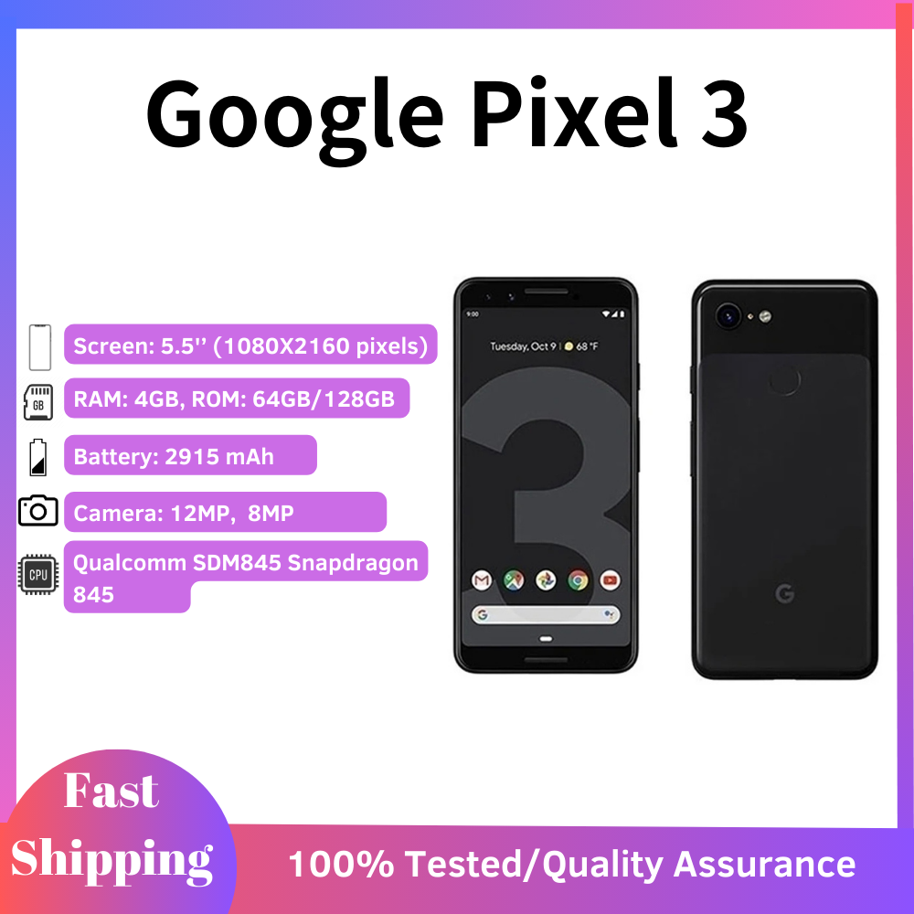 Used phone original HTC Google Pixel 4 /4XL/ 2 / 2XL / 3 / 3a XL Smartphone Snapdragon Global firmware ราคา 4,103 บาท*ส่งฟรี