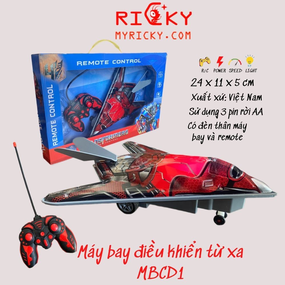 Máy Bay Điều Khiển Từ Xa Có Đèn - Tiến Lùi Trái Phải