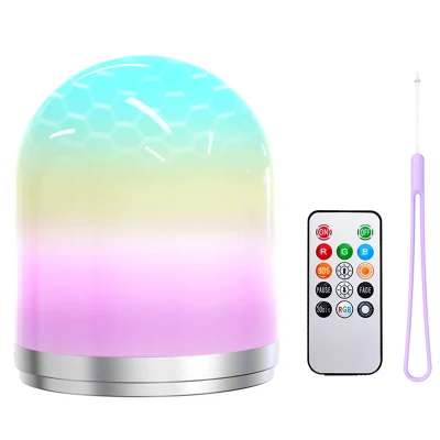 Wake-Up Light -Kids with Color Changing Mode & Dimming Function Rechargeable Baby Night Light for Bedroom