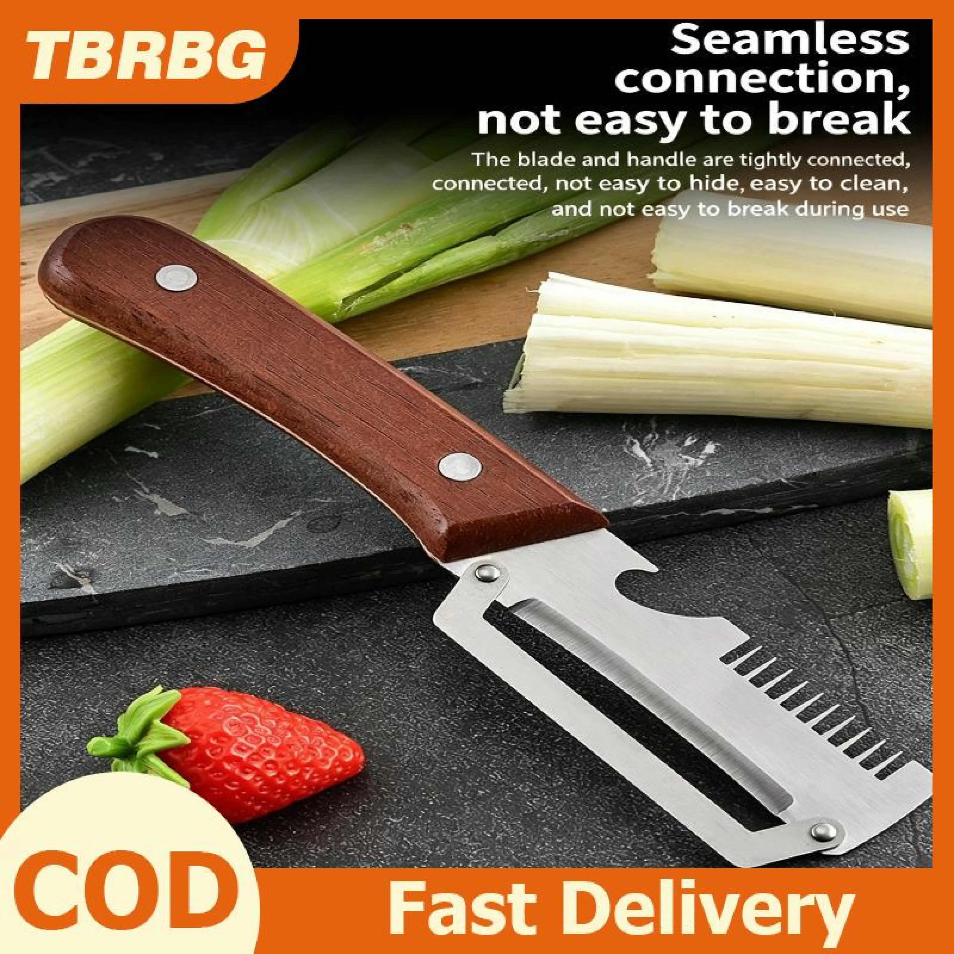 🔥 🔥 🔥 Tbrbg Multipurpose Stainless Steel Vegetable Peeler for Kitchen Use, Potato Carrot Peeler, Easy to Clean, Home Cooking Tools