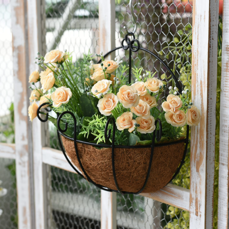 Spring Home กระถาง ใย มะพร้าว ครึ่ง วงกลมพิลาทิส กระถางใยมะพร้าว ตกแต่งระเบียง กระเช้าครึ่งซีก กระถางดอกไม้แขวน ตัวหนา ราคา 86 บาท*ส่งฟรี
