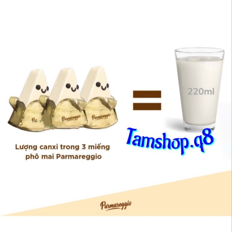 HỘP 8 MIẾNG PHÔ MAI CAO CẤP PARMAREGGIO GIÀU DINH DƯỠNG🧀 (HỘP 140G) - NHẬP KHẨU ITALIA
