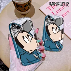 MHKEID Casing Ponsel untuk VIVO V25 5G V25E V23 5G V23i 5G V23E 5G V23 Pro 5G V21 5G V21s 5G V21E V20 Pro V27 5G V27 Pro 5G V27E Case pelindung HP lensa transparan Kesing lunak Casing bening kartun Mickey Mouse motif Softcase