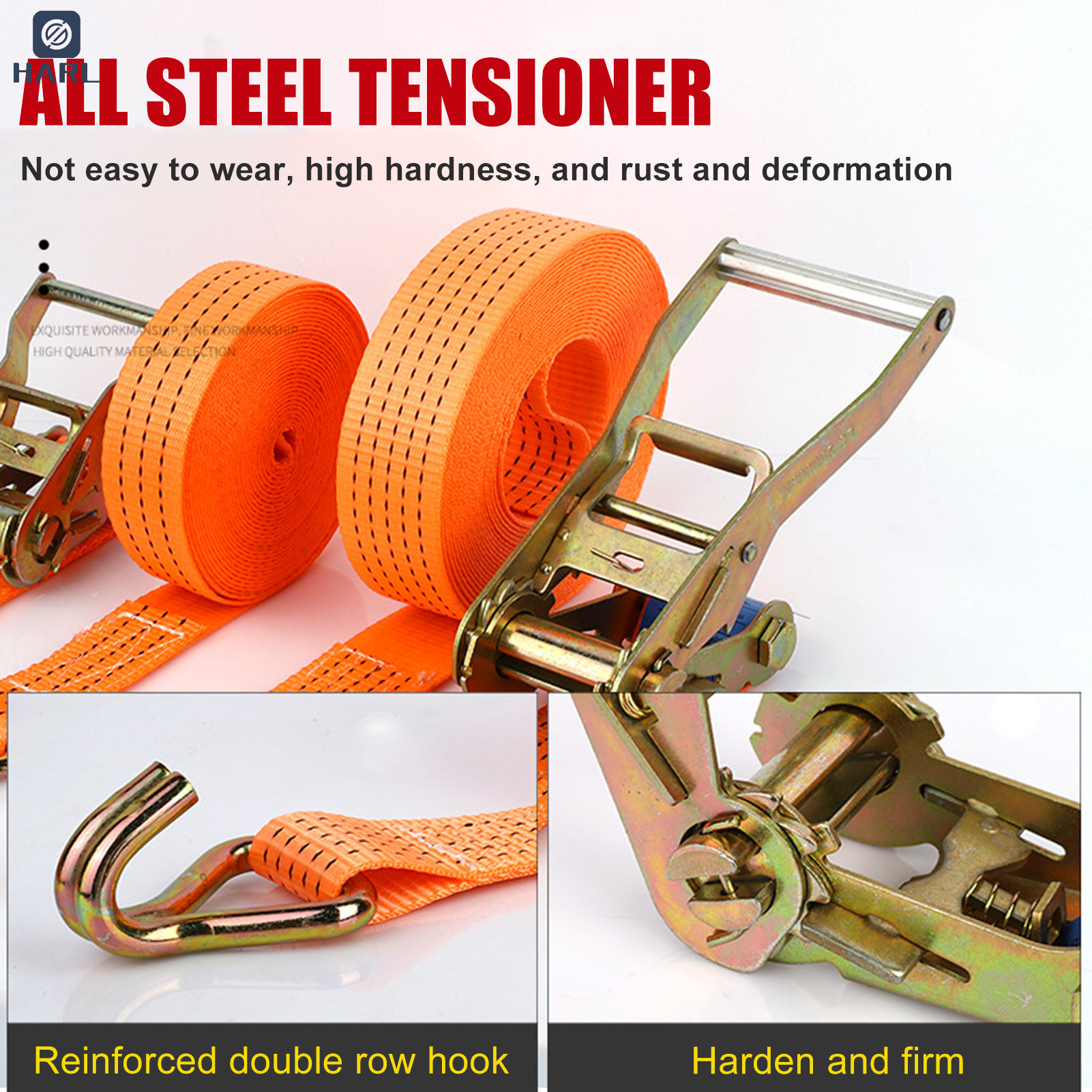 Chịu lực cao dây cột cố định bánh cóc chắc chắn dây đeo e-track mùa xuân phụ kiện cho xe máy hàng hóa