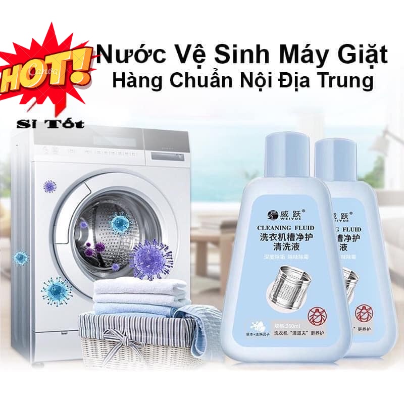 Nước vệ sinh lồng máy giặt Cleaning Fluid công nghệ Nhật Bản hàng nội địa trung