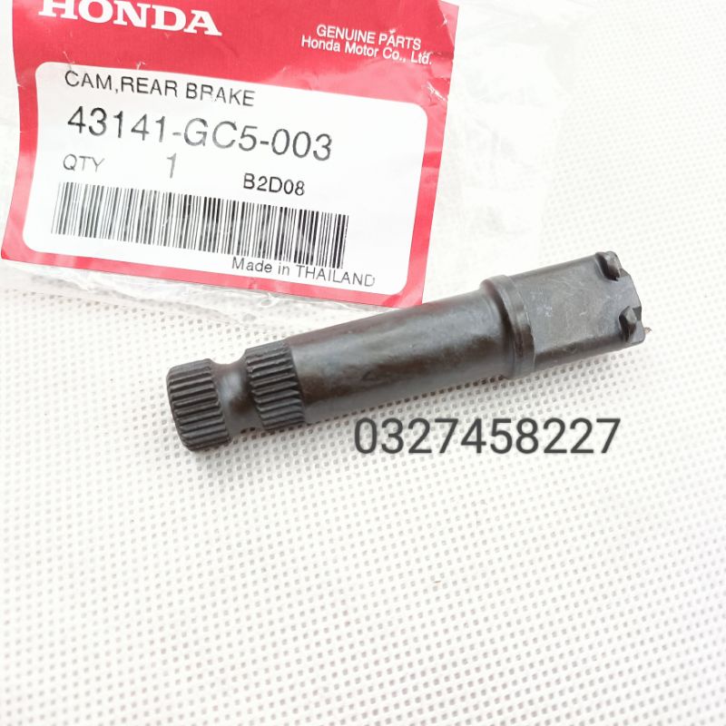Trục cốt má phanh đùm trước xe DREAM Thái màu đen zin Honda