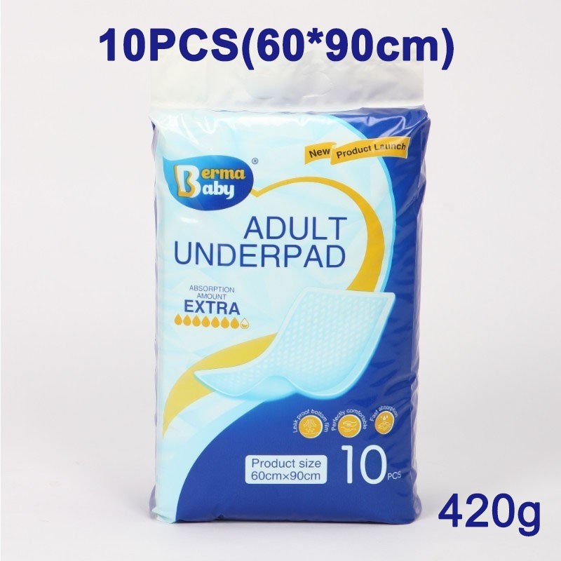 80*90cm Disposable Underpad Adult Care Pad Elderly Incontinence Diaper Super Absorbent pelapik tilam