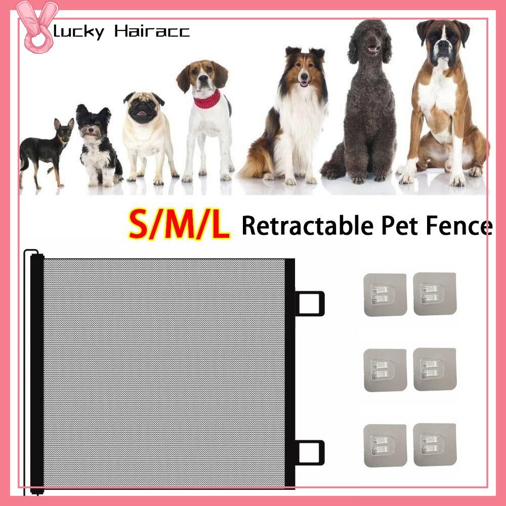 LUCKY HAIRACC Gấp lại Rào chắn cho thú cưng Có thể thu vào Kích thước lớn Cổng an toàn cho thú cưng Bền bỉ Cài đặt dễ dàng Cổng cách ly thú cưng Phụ kiện cho thú cưng và chó