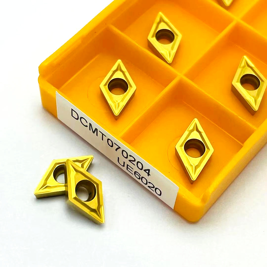 yingke 10 Pcs Dcmt070204 Ue6020 Cemented Carbide External Metal Cnc Lathe Parts Tool Dcmt 070204 Milling Cutter