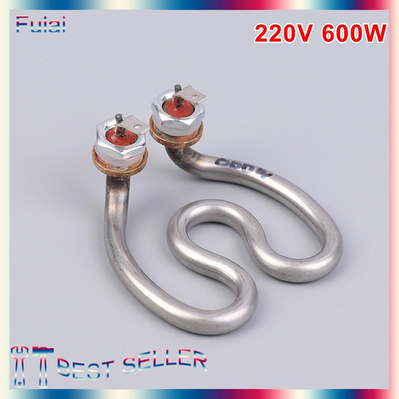 Fulai 500W 600W 220V Ấm đun nước điện không gỉ yếu tố làm nóng móng ngựa nước điện ống nhiệt cho máy pha cà phê - 3