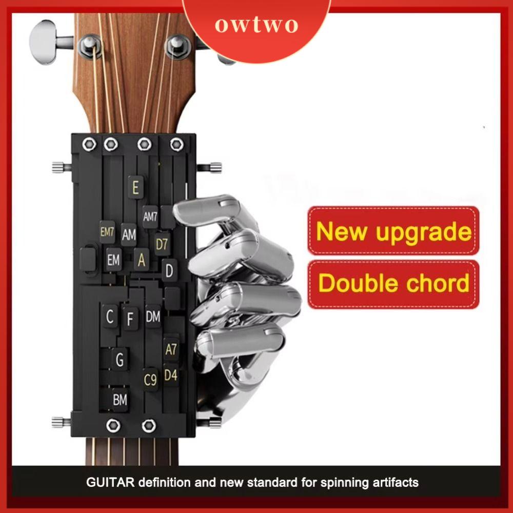OWTWO สำหรับผู้เริ่มต้นเรียนรู้ เทรนเนอร์คอร์ดกีต้าร์ อุปกรณ์เสริมกีตาร์ เครื่องมือฝึกปฏิบัติ คอร์ดตัวช่วยกีต้าร์ แบบพกพาได้ ระบบการเรียนรู้คอร์ด ราคา 669 บาท*ส่งฟรี