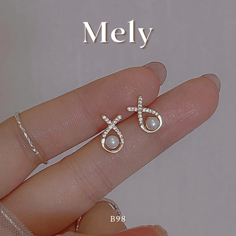Bông tai nữ nhỏ xinh phụ kiện trang sức thời trang Hàn Quốc Mely B98