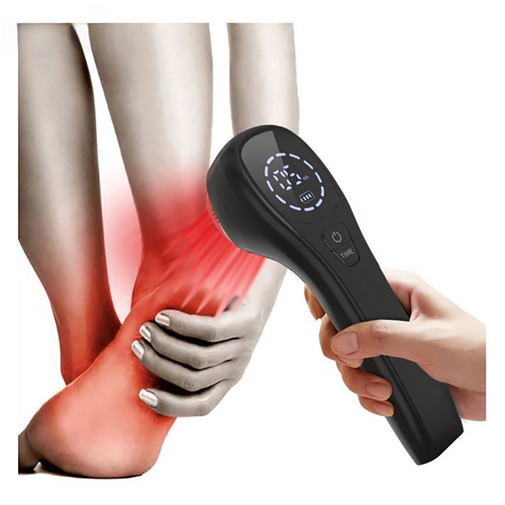 808nm Handheld Cold Laser Treatment Pain Relief Red Light Device Sciatica Pain Gout Infrared Light Therapy Instrument New ราคา 10,490 บาท*ส่งฟรี