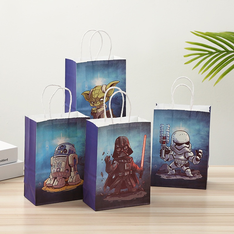 [II Birthday surprise] Paper Bag For Snacks, Mickey Pattern, Red, PAW Patrol, Suitable For Birthday Gifts For Children. Celebration Gifts