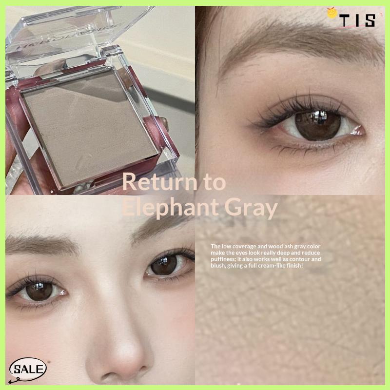 Follow Get New【TIS】 Mini đơn sắc Eyeshadow Palette Matte Pearlescent không thấm nước bóng đường viền bột sắc tố mắt cơ sở vẻ đẹp lễ hội trang điểm - 4