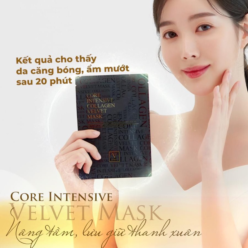 Mặt nạ FAU Collagen velvet mask giúp da mịn như nhung, căng bóng sau một lần đắp