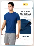 Áo thun thể thao nam YODY áo tshirt tay raglan, thoải mái vận động, thấm hút tốt MATS25S028