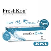 Freshkon 1 Day Daily Clear Disposable Contact Lenses (30 Pcs) One Day Clear Lens