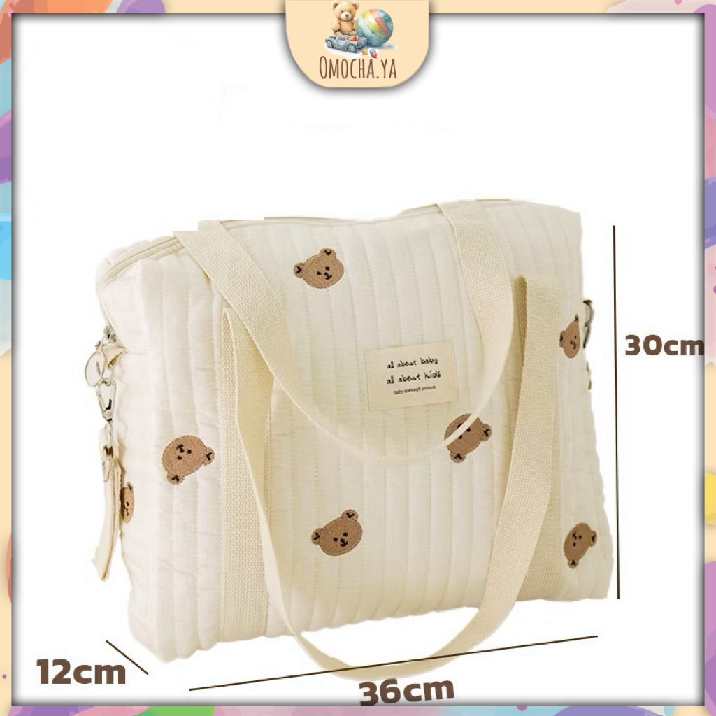 Mommy Diaper bag Large Capacity Shoulder Bag Embroidery Zipper Bag hospital bag baby travel