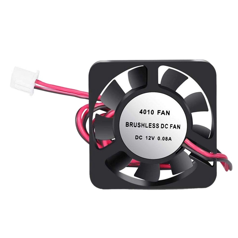 Bảng giá 4 PCS 3D Printer Cooling Fan,40mm x 40mm x 10mm Ball Bearing Cooling Fan with 2 Pin Terminal for Hotend Extruder Heatsinks Makerbot Phong Vũ