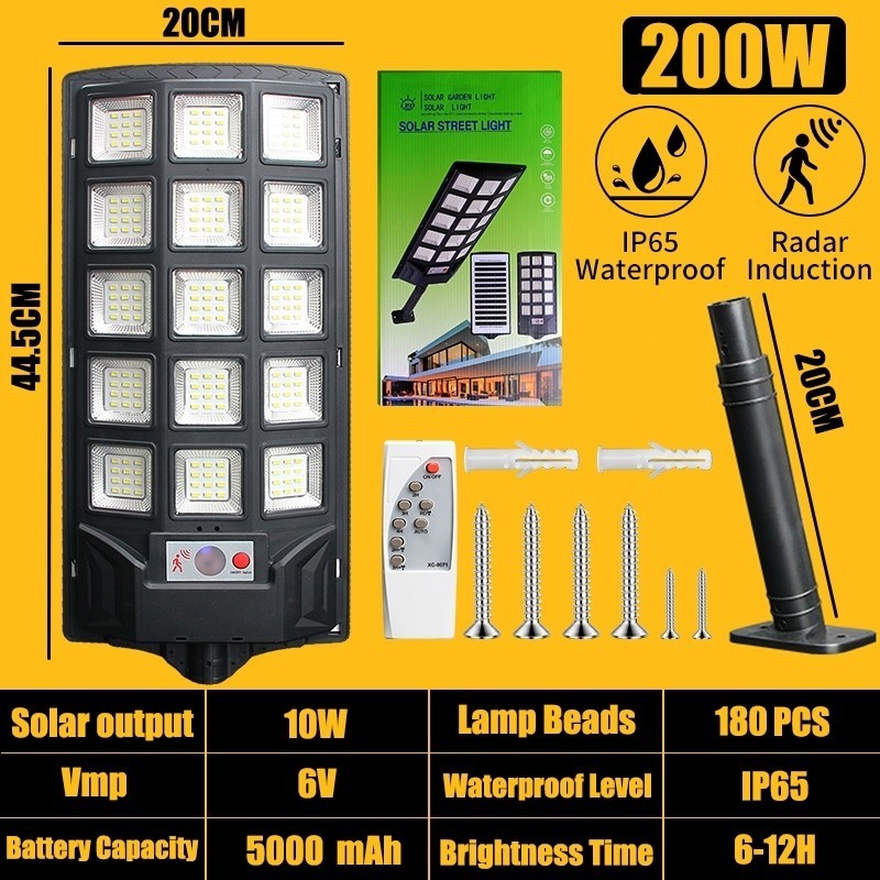 KEELAT Solar Outdoor Garden Lamp IP65 Waterproof Auto On Off Street Light