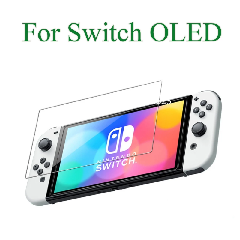 For Switch Oled Tempered glass Protective Film Clear Full Screen Protector Guard for Nintend Switch Oled protection film cover