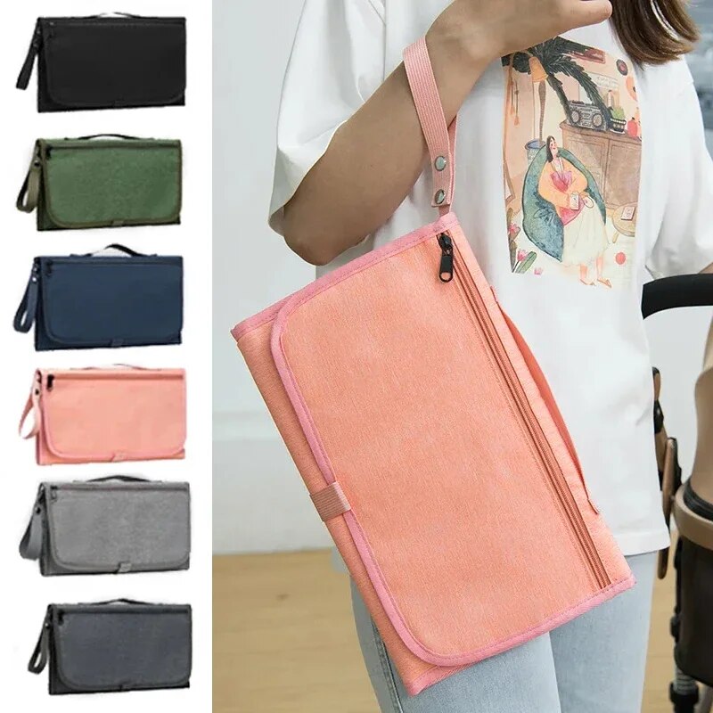 Portable Diaper Changing Pad Portable Baby Changing Pad With Pockets Waterproof Travel Diaper Changing Station Kit Baby Gifts