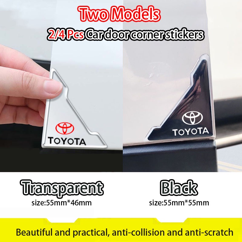 2/4 PCs Toyota car sticker for Toyota ราคา 27 บาท*ส่งฟรี