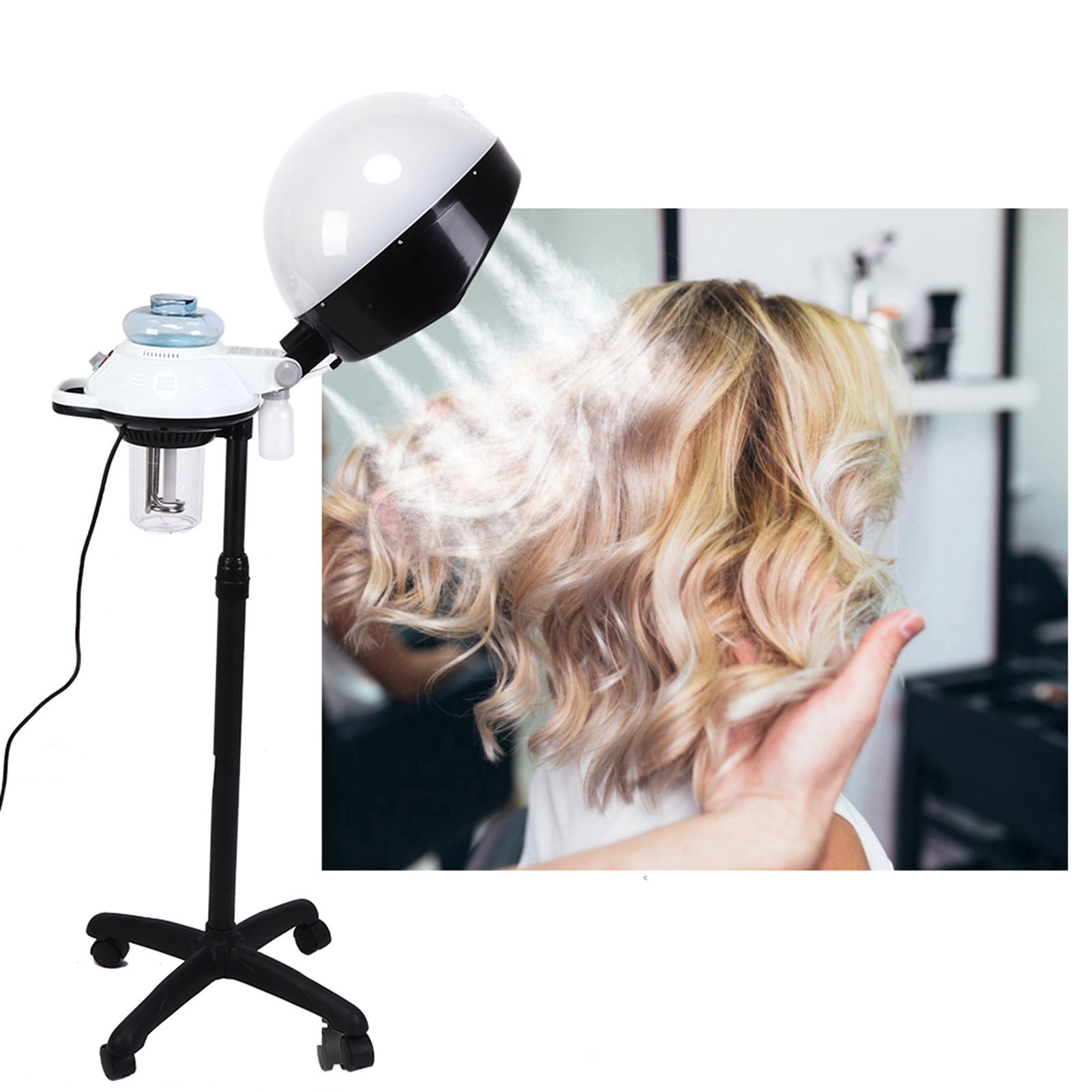 ผมหวดกลิ้งยืนคลุมด้วยผ้าสีผมดัดผมปรับสภาพเรือกลไฟ BST - ยี่ห้อ OEM ราคา 3,343 บาท*ส่งฟรี