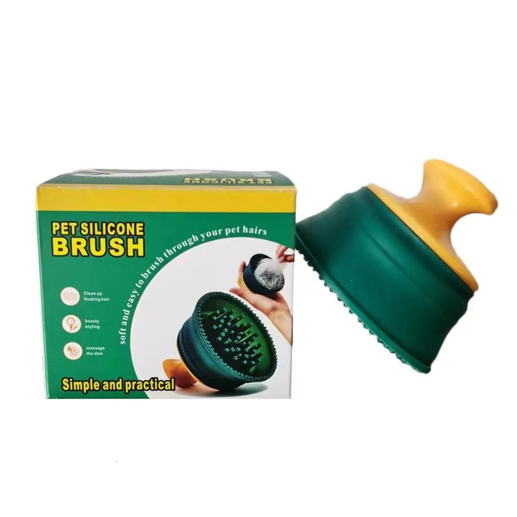 Pet Grooming Combs Hair Removal For Dog Pet Silicone Brush Pet Massage Brush