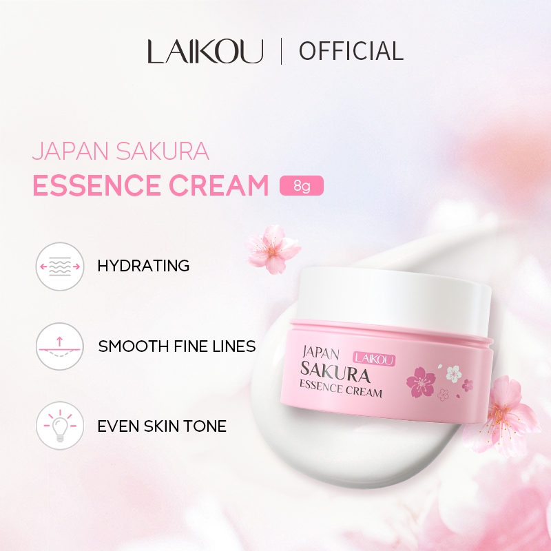 Laikou Nhật Bản sakura Kem dưỡng da làm trắng Kem dưỡng ẩm Chống da lão hóa chăm sóc 8G