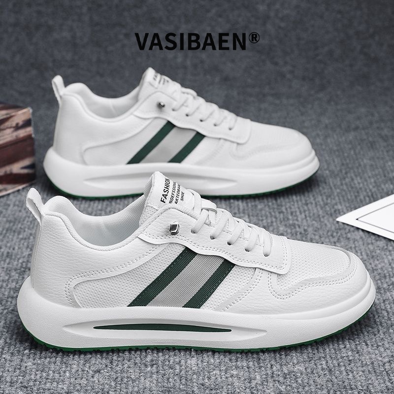 VASIBAEN Breathable mesh board shoes casual shoes men's mesh shoes student shoes sports shoes trendy shoes dad shoes little white shoes